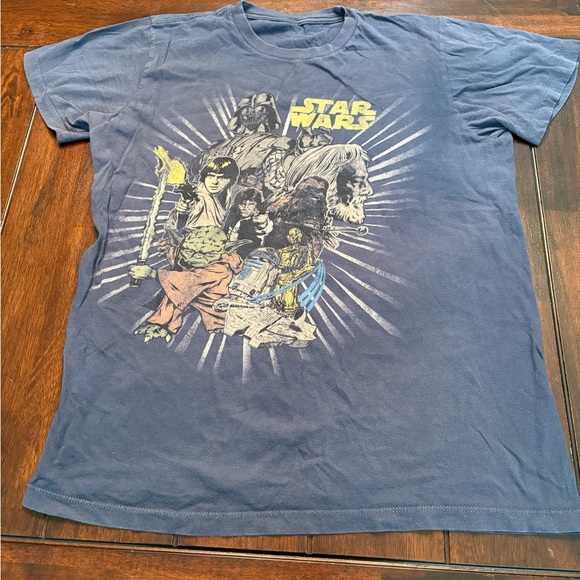 Star Wars Other - Star Wars Retro Men's Blue Graphic Short Sleeve Tee Size M